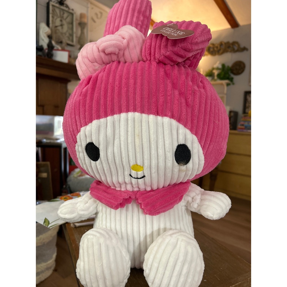 Sanrio My Melody Plush Toy Pink White Corduroy Large 20 Inch Deluxe‎ Collection